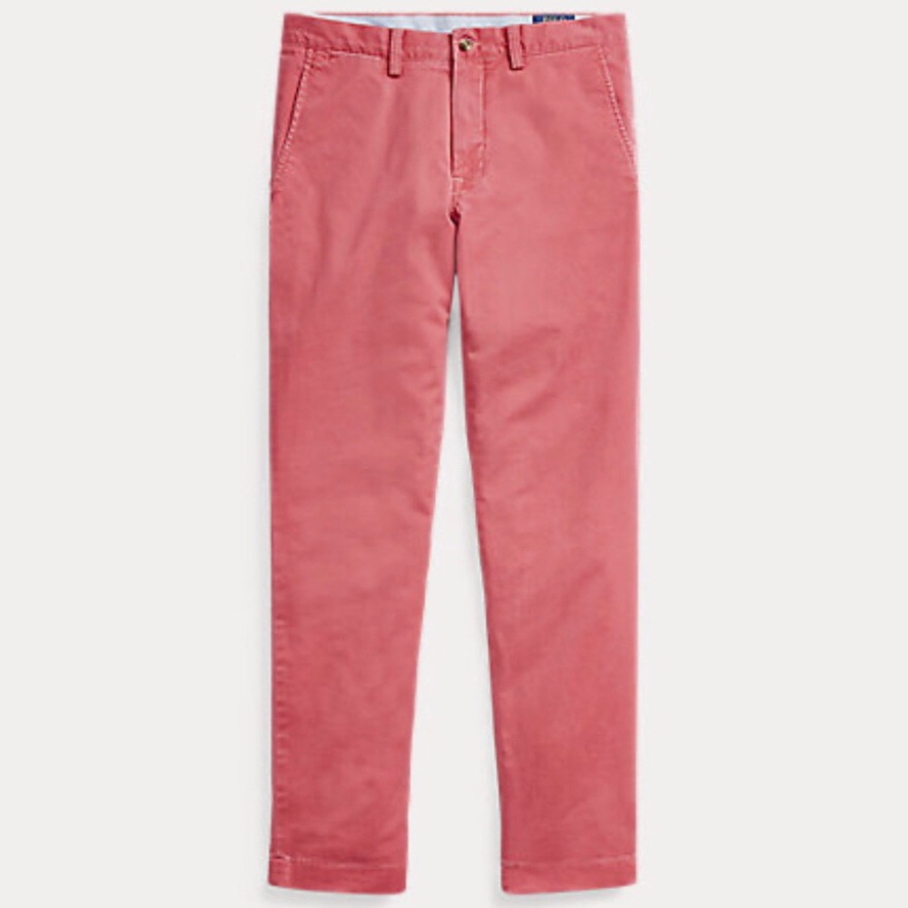 Nantucket Red Polo Stretch Straight Fit Chino Pant 40/32